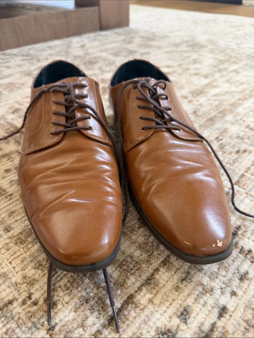 Abound Men's Cognac Leather Oxfords